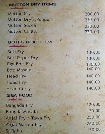 Hotel Slv Grand menu 