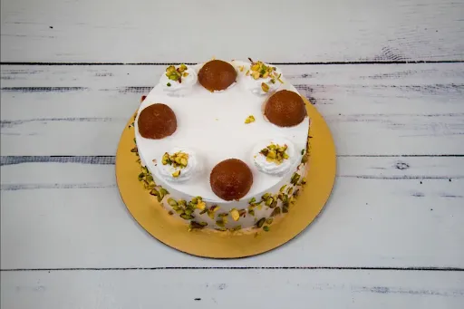 Eggless Vanilla Gulab Jamun Cake [1 Kg]