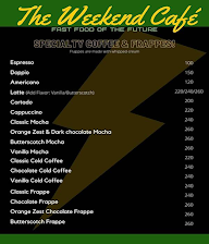 The Weekend Cafe menu 4