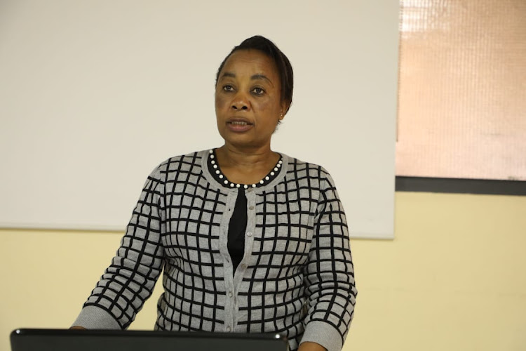 Taita Taveta gender-based violence coordinator in the health services department Violet Mwamburi in Voi on September 14, 2022