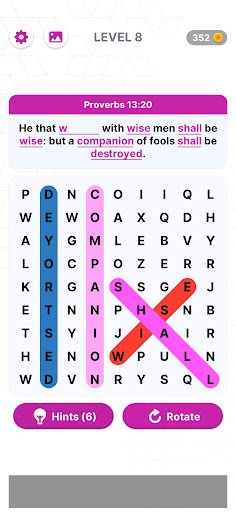 Screenshot Bible Verse Search-Word Search