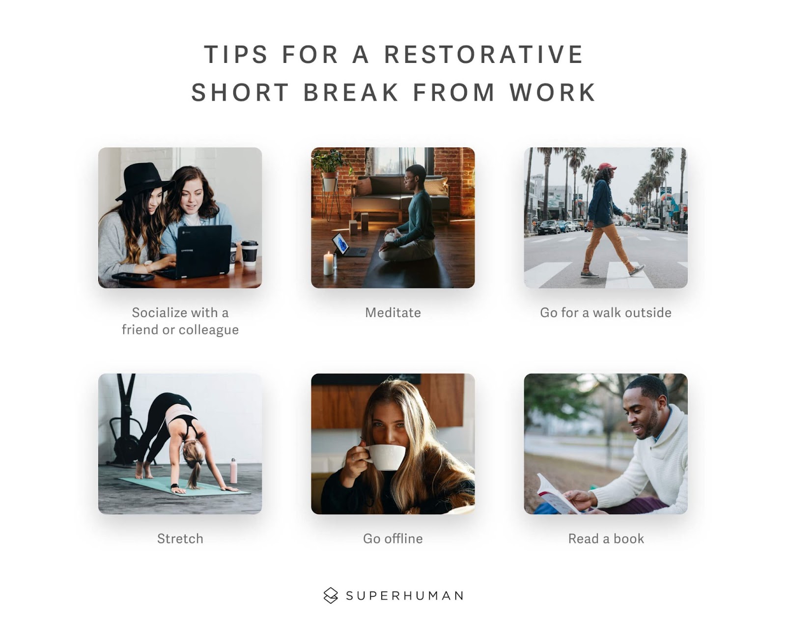 tips for a restorative short break from work