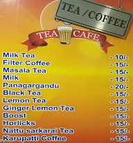 Tea Cafe menu 1