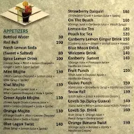 Levels Cafe menu 4