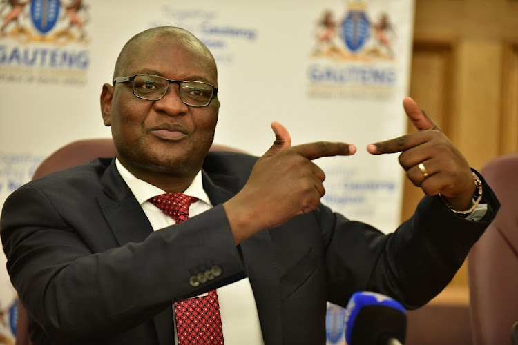 Gauteng premier David Makhura.