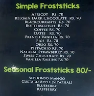 Froststicks menu 2