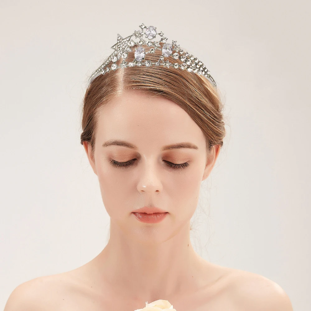 Title 2, Couronne de mariée Zircon Star Bride Princess. ...