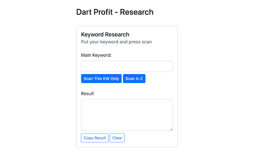 Dart Profit - Shopee Keyword Research Tool