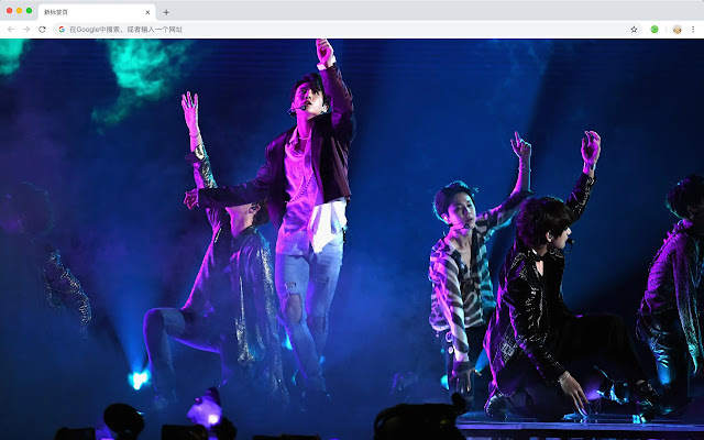 BTS New Tab Page HD Pop Stars Theme