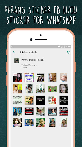Perang sticker lucu Ngakak FB For WAStickerApps