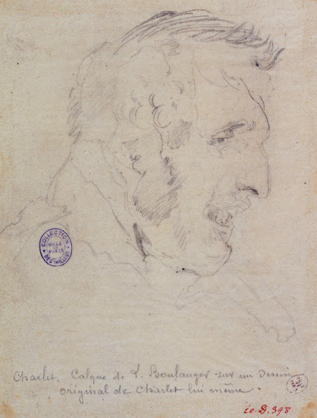 Calque de L Boulanger sur un dessin original de Charvet lui même 1806   1867