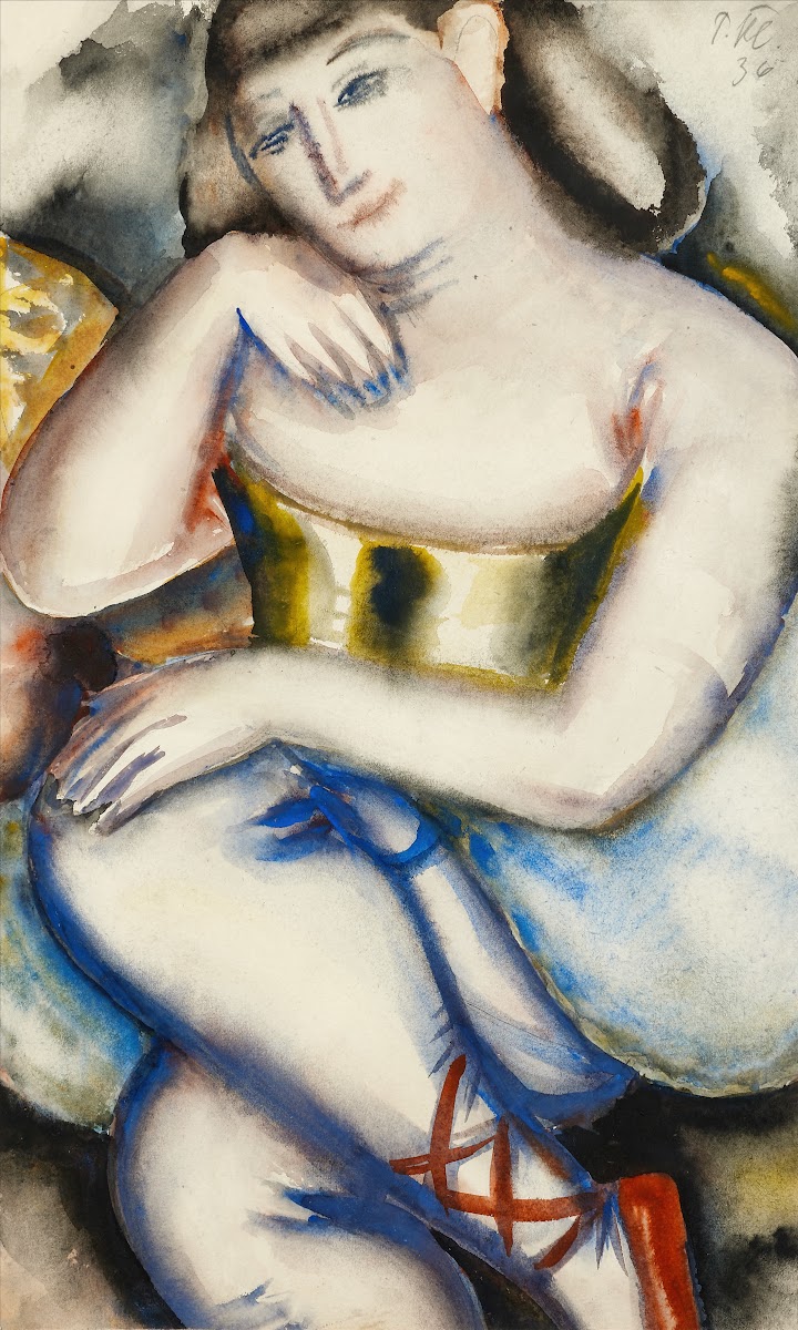 Danseuse dans sa loge 1936