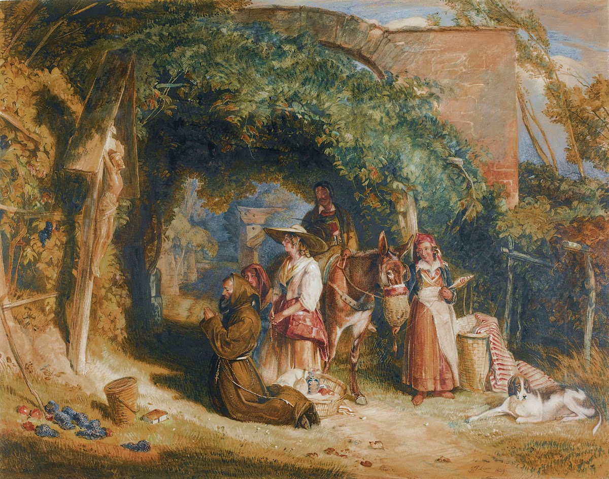 Peasants Of The Italian Tyrol At Their Devotions 1829