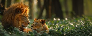 Lion Family Wallpaper