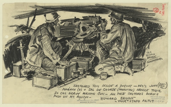 Sketched this inside a dugout 1942 1943