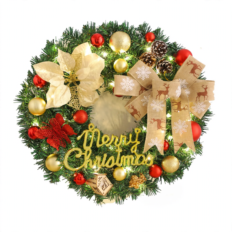 Weihnachtskranz aus PVC, verschiedene Größen