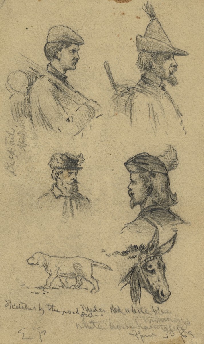 Sketches on the line of march Bucktails 1863