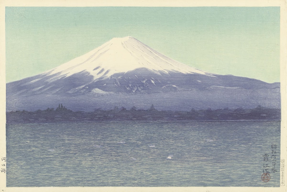 Het meer Kawaguchi 1937