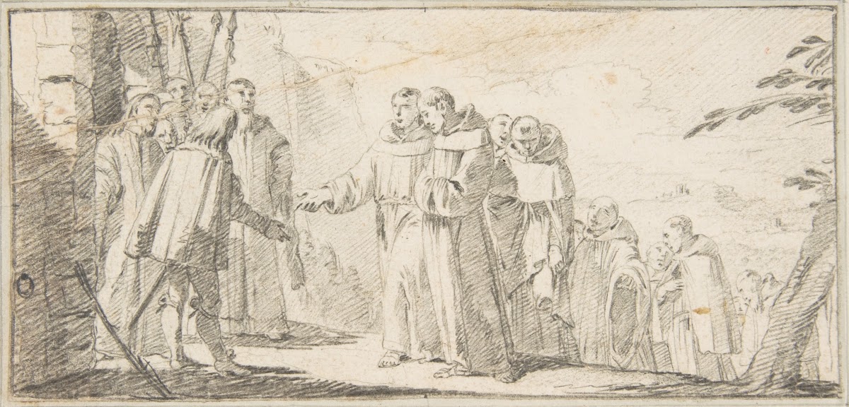 Reception of Monks at a City Gate 16961770