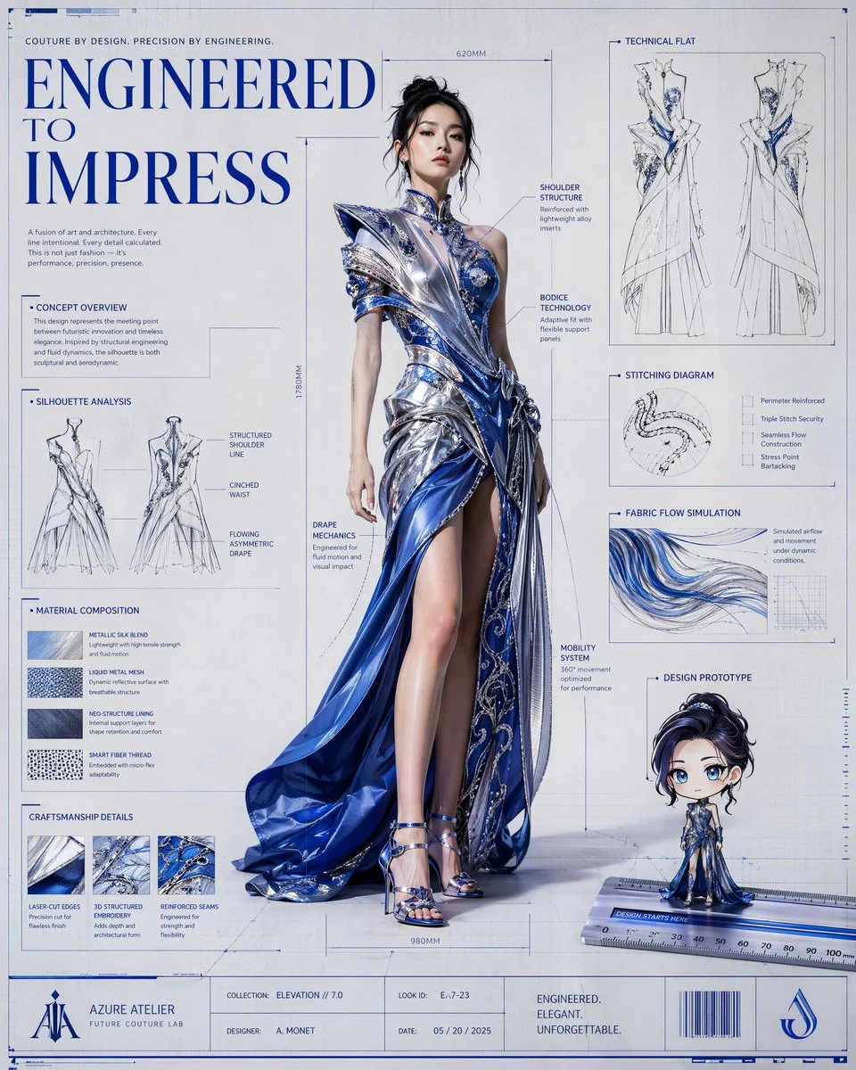 Campaña de moda de lujo hiperrealista