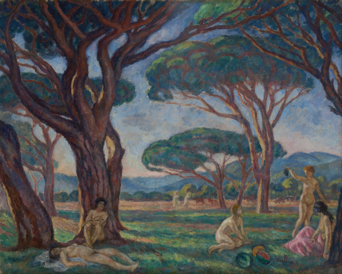 Landscape from Provence with Idyllic Scenes 1912