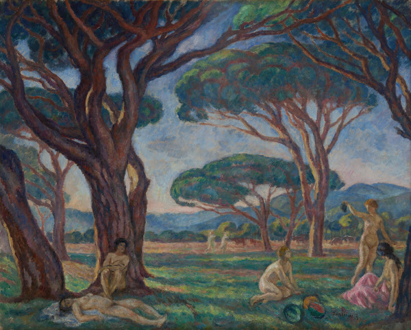 Landscape from Provence with Idyllic Scenes 1912