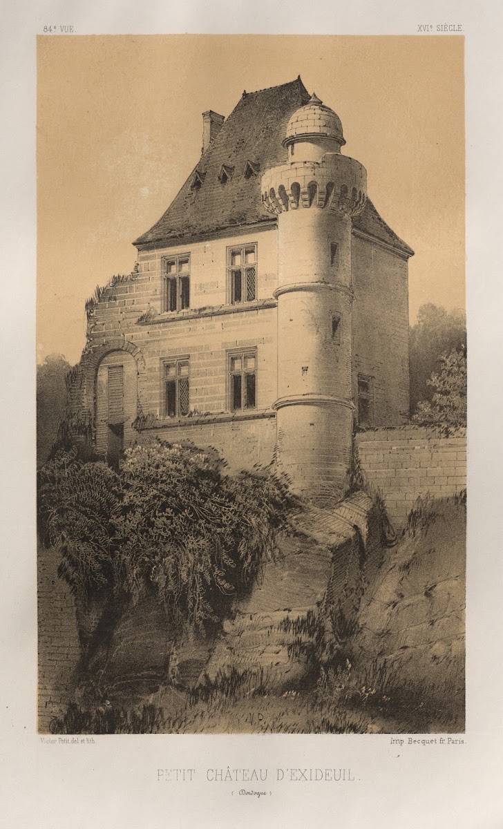 Petit Château dExideuil Dordogne 1860