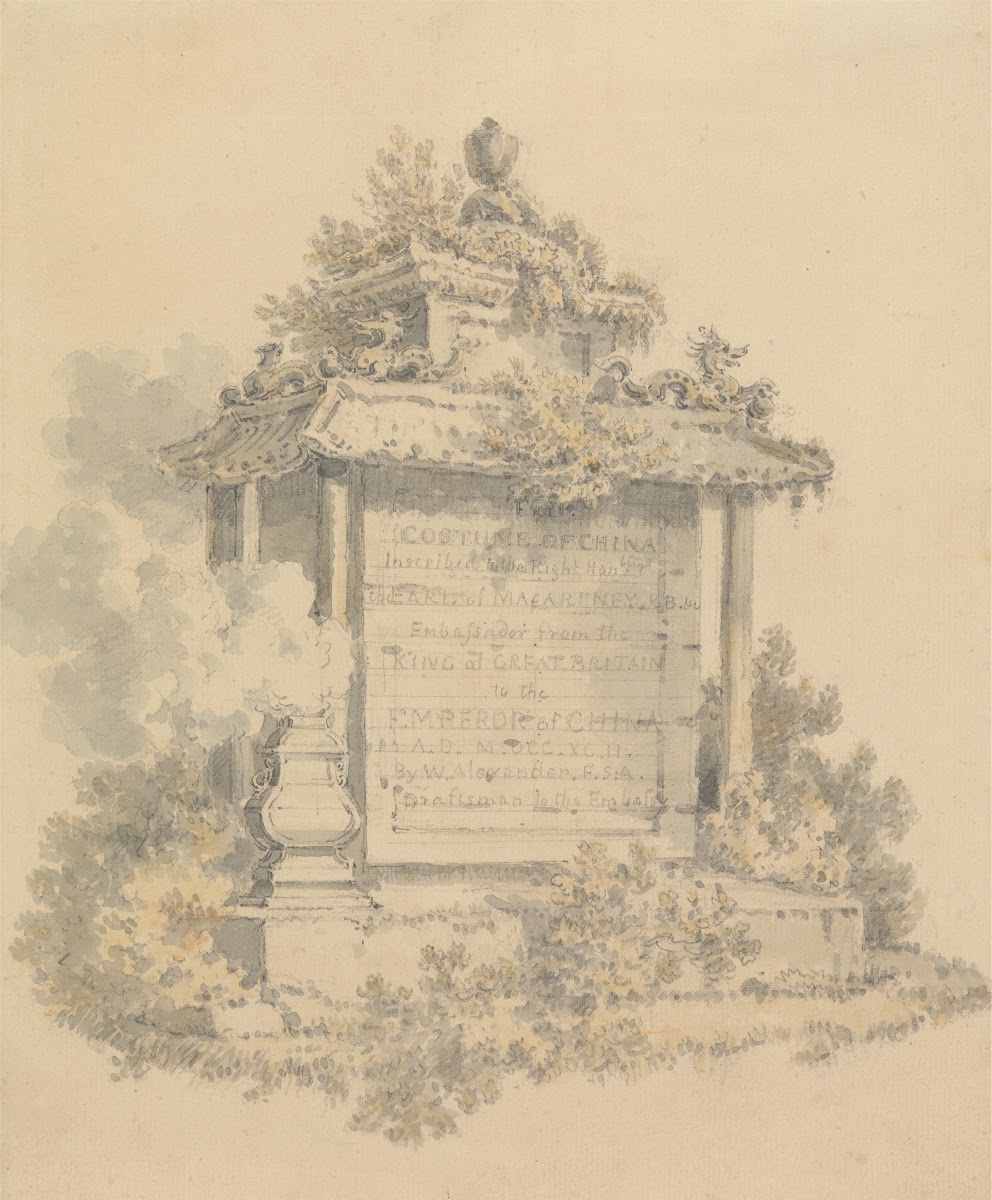 Frontispiece for Costume of China ca 1804