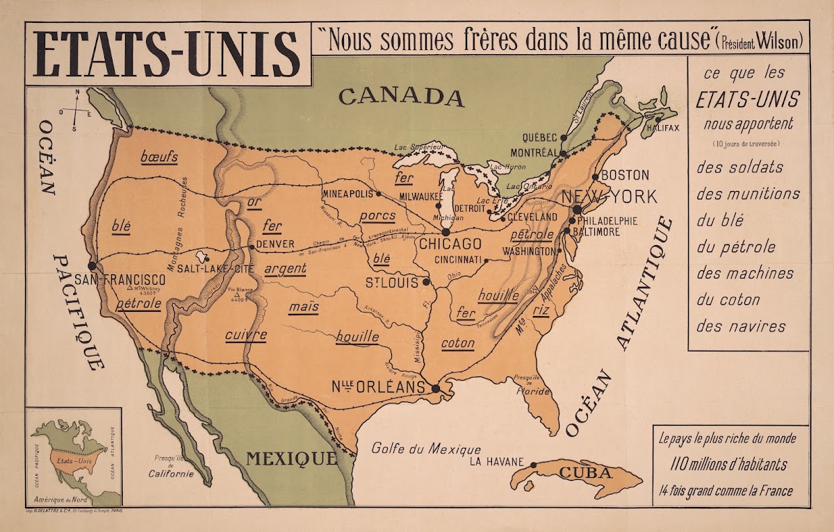 Etats Unis United States 1917