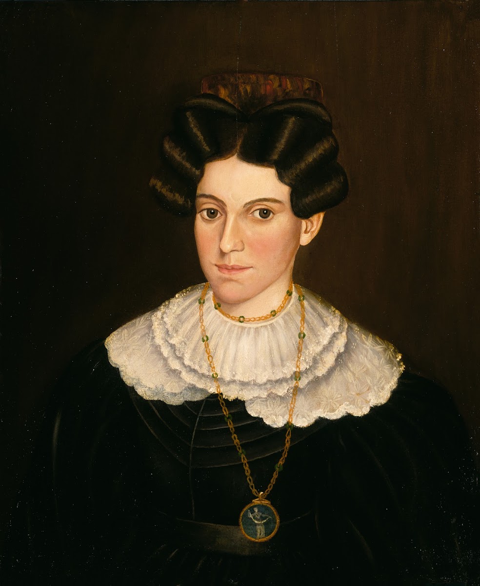 Woman in Black Dress ca 1835 1840