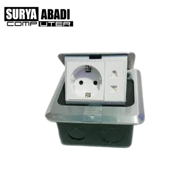 STOP KONTAK TANAM ARDE DAN COLOKAN 2 PIN