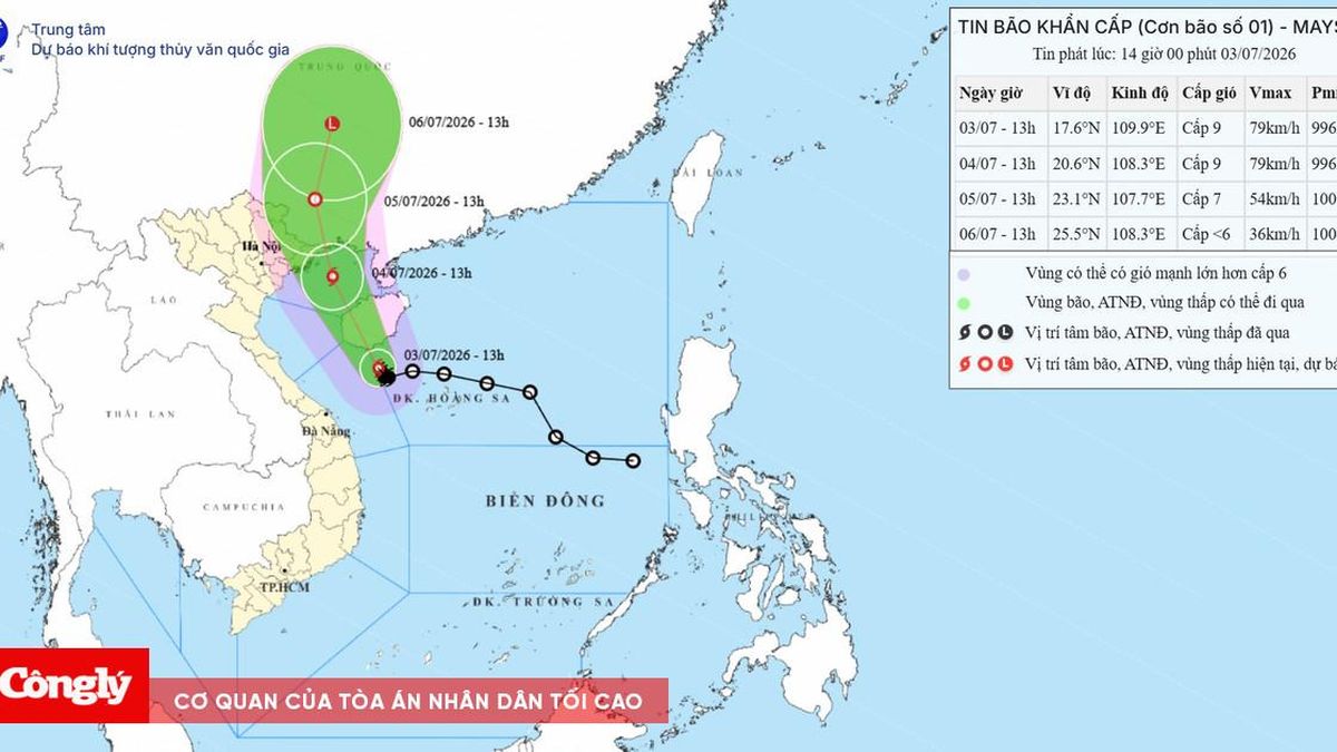 3 tác động chính của bão số 1 cần đặc biệt lưu ý - Báo Công Lý