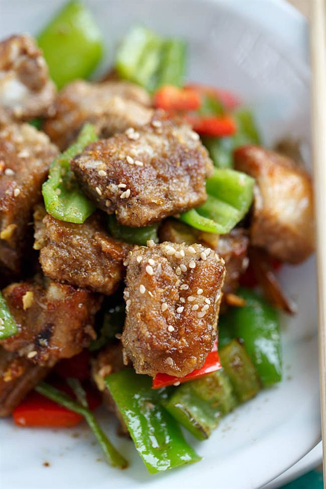 Sườn Chiên Ớt Chuông