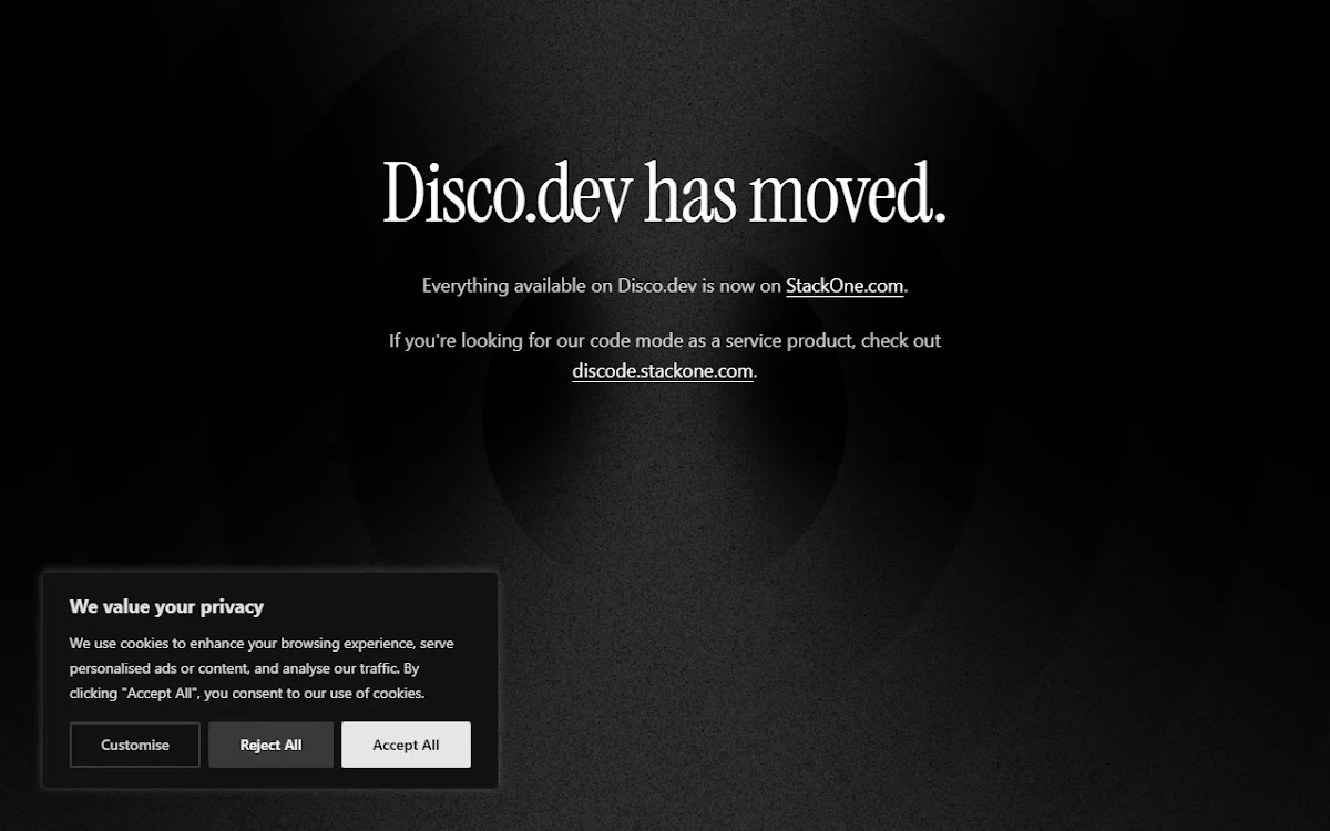 Captura de Disco.dev