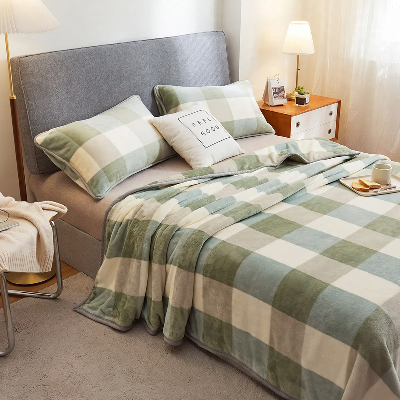 Milchfaser-Fleece Decke, japanischer Stil, vielseitig