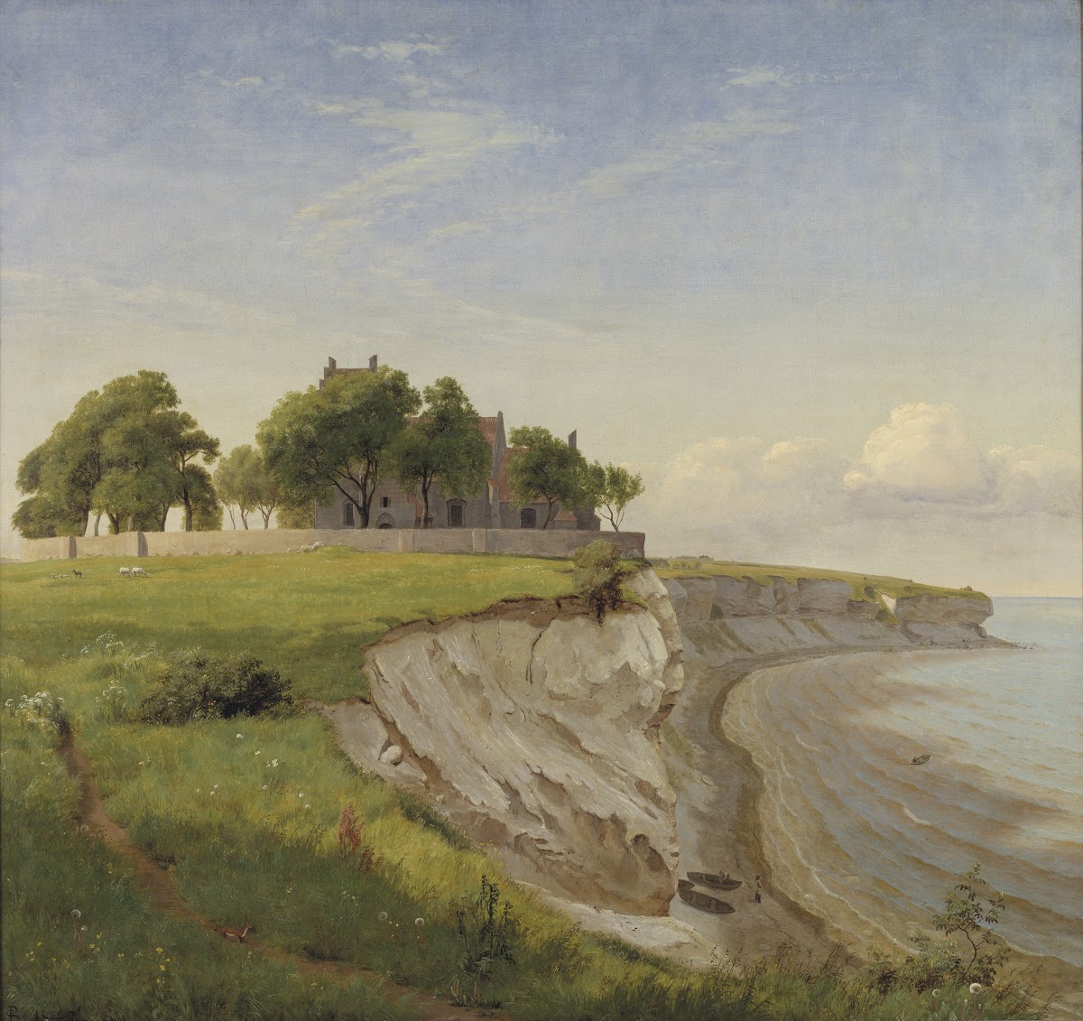 HøJerup Church On The Cliffs Of Stevns Zealand 1841   1842
