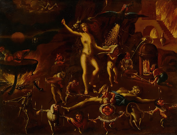 A witchcraft scene