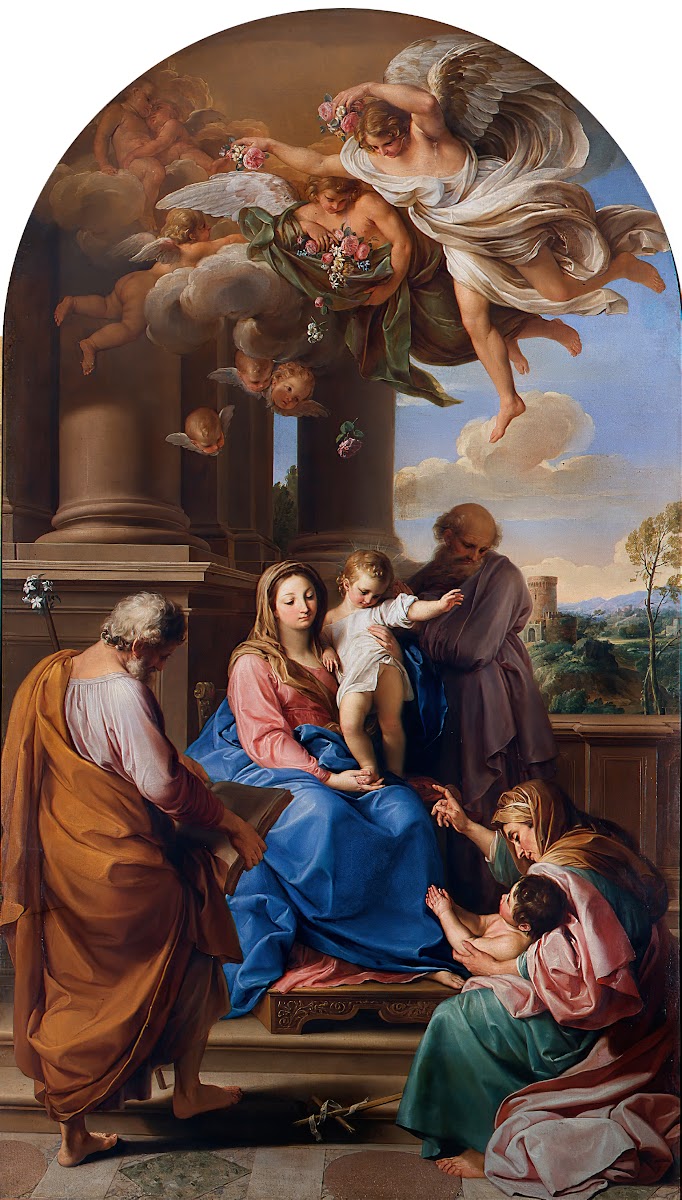 Madonna and Child with Saints Joseph Zacharias and Elisabeth and the Infant Sain