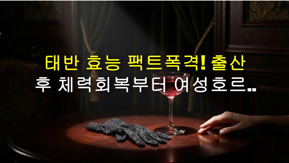 태반 효능 팩트폭격! 출산 후 체력회복부터 여성호르몬 조절까지, 알고 먹으면 효과 200%