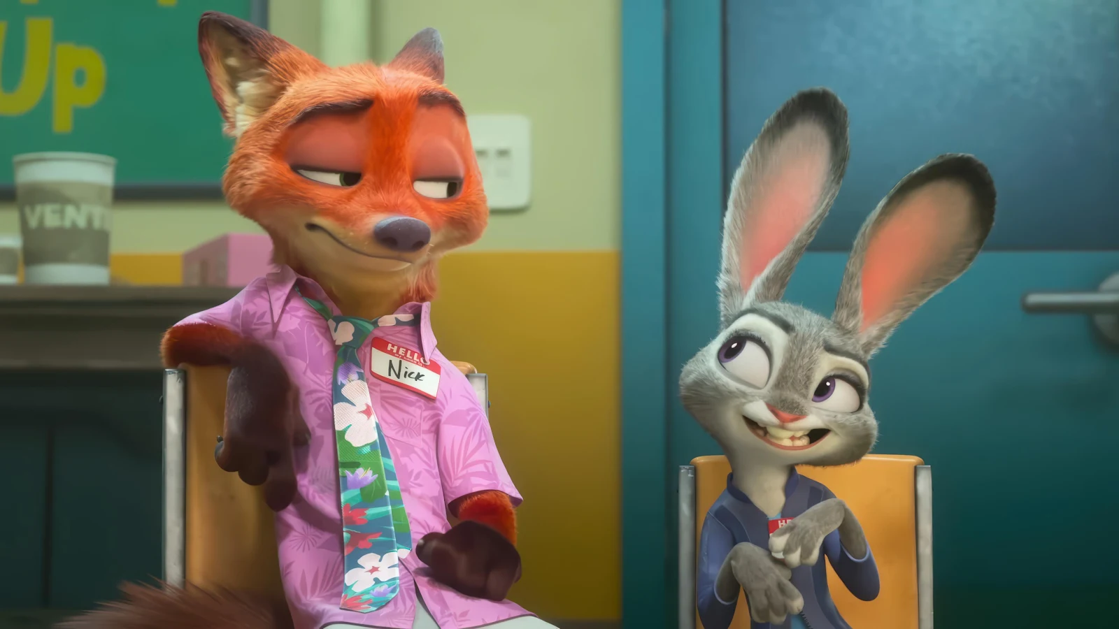 Nick Wilde and Judy Hopps - 3D CGI Animation 4K Wallpaper (3840x2160)