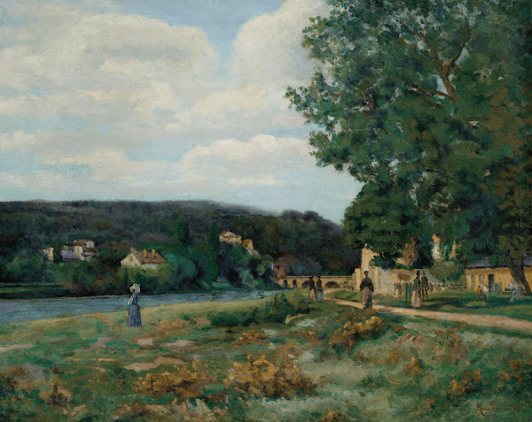 Paysage de lIle de France circa 1875