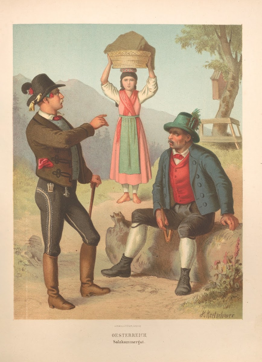 Deutsche Volkstrachten Pl62 1870