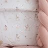 Bedding set for a baby crib 7 el Twins Bembi pink