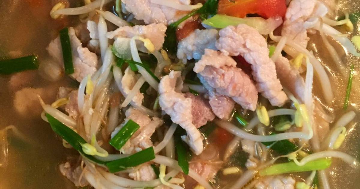 Canh thịt nấu sấu