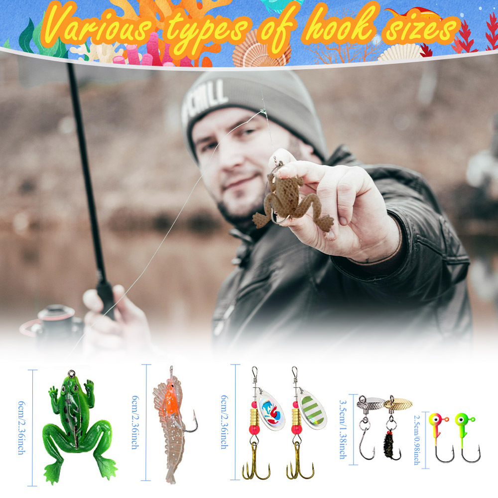 Christmas Advent Calendar Fishing Set, 24-piece