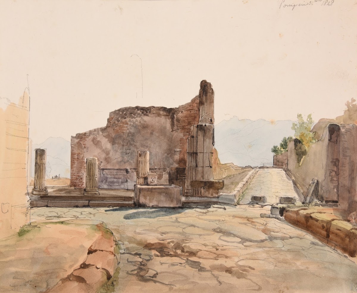 Rues et ruines à Pompéi