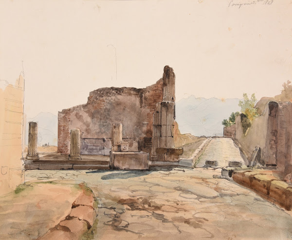 Rues et ruines à Pompéi