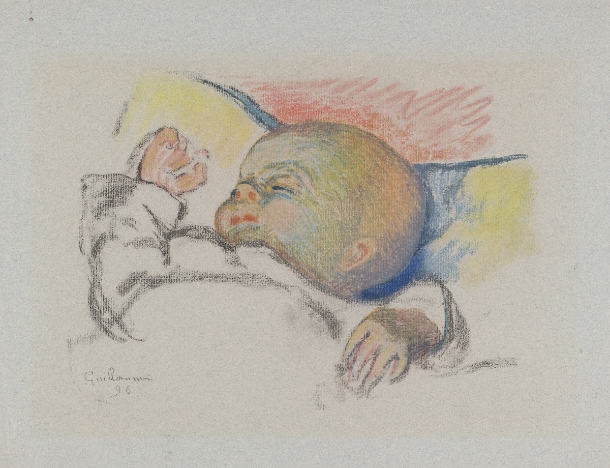 Sleeping baby 1896