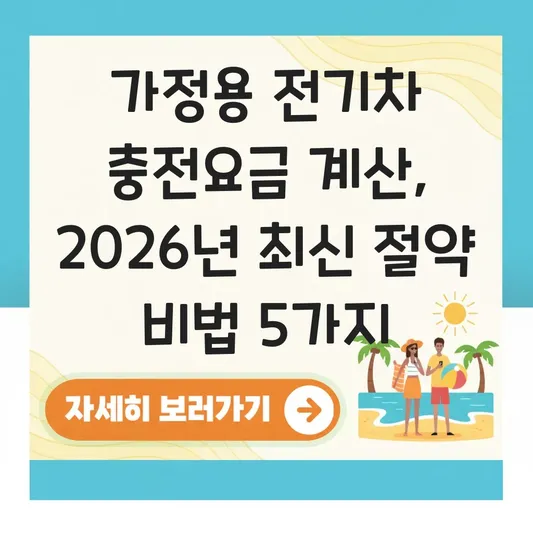 가정용 전기차 충전요금 계산