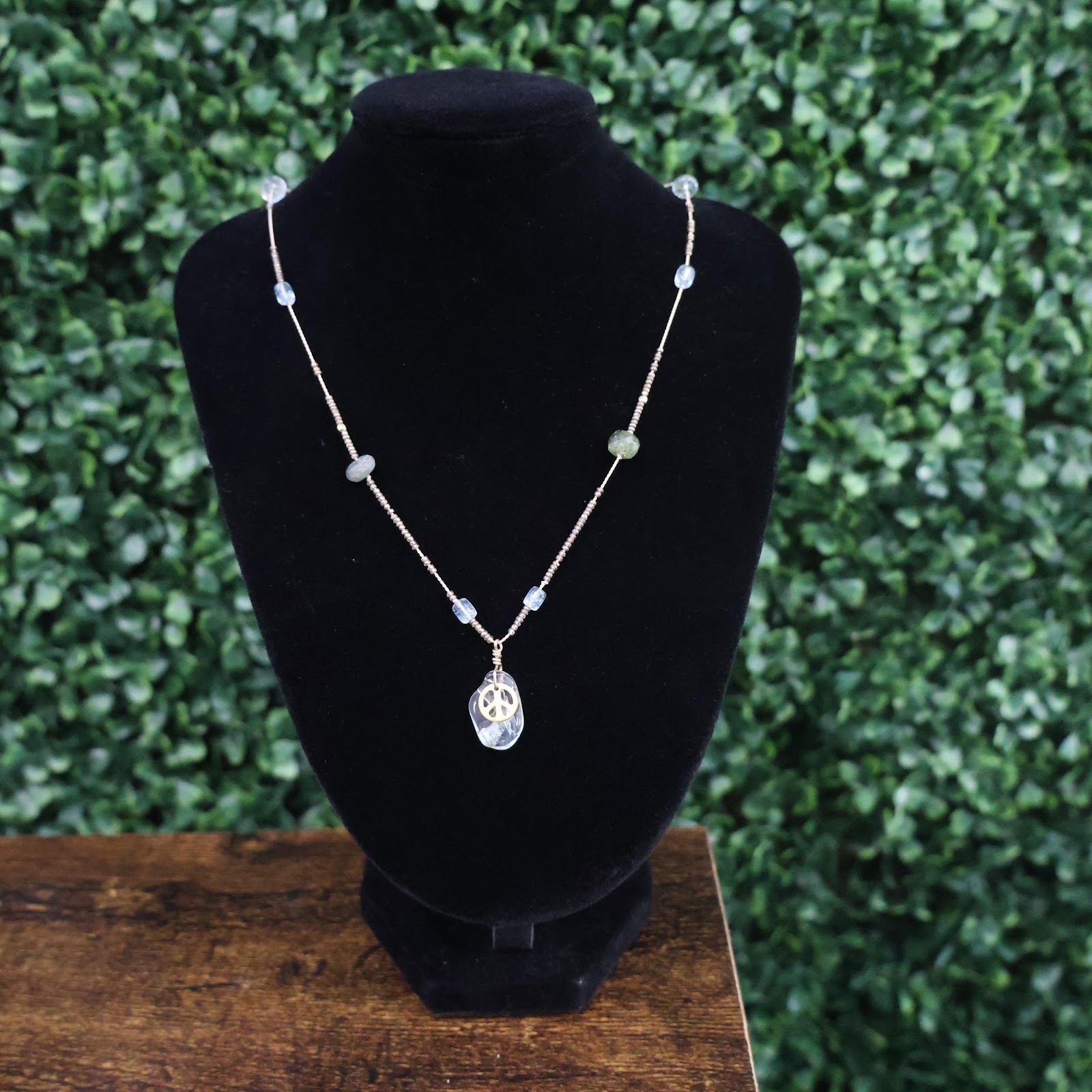 AC Jewelry - Necklaces – Aquamarine Peace sign